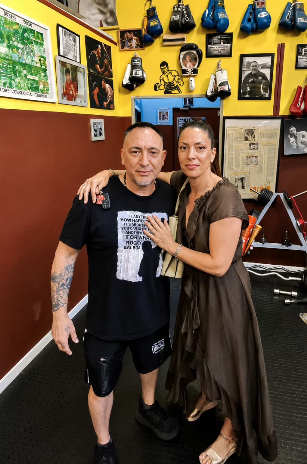Bea en el Club de Boxeo Coraje Muñoz